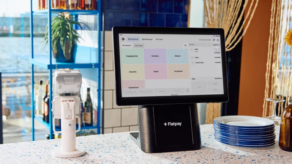 Flatpay Kassensystem mit Hardware, Bild des Herstellers