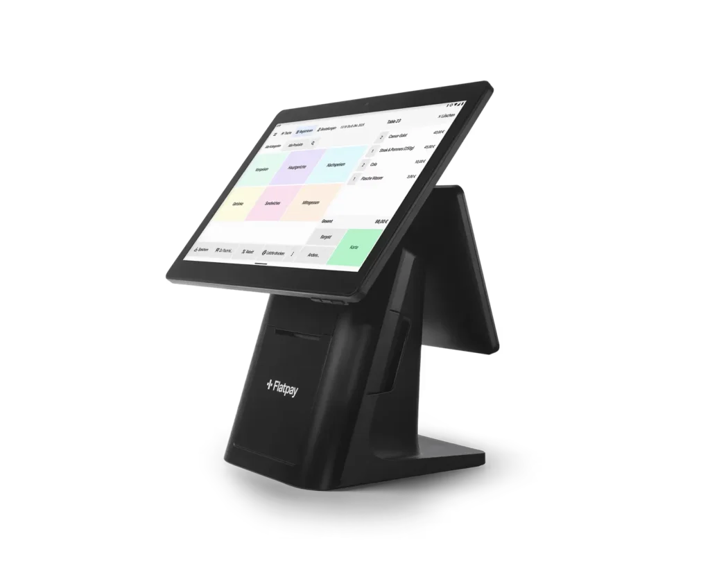 Flatpay Kassensystem mit Hardware, Bild des Herstellers