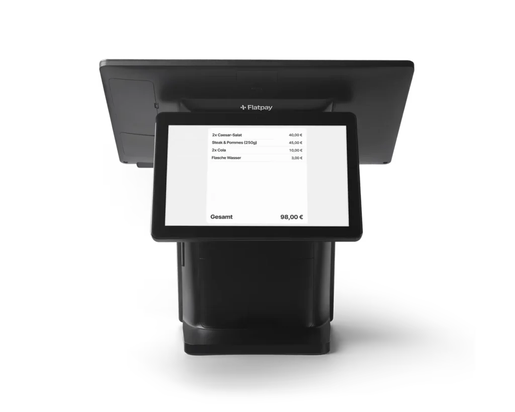 Flatpay Kassensystem mit Hardware, Bild des Herstellers