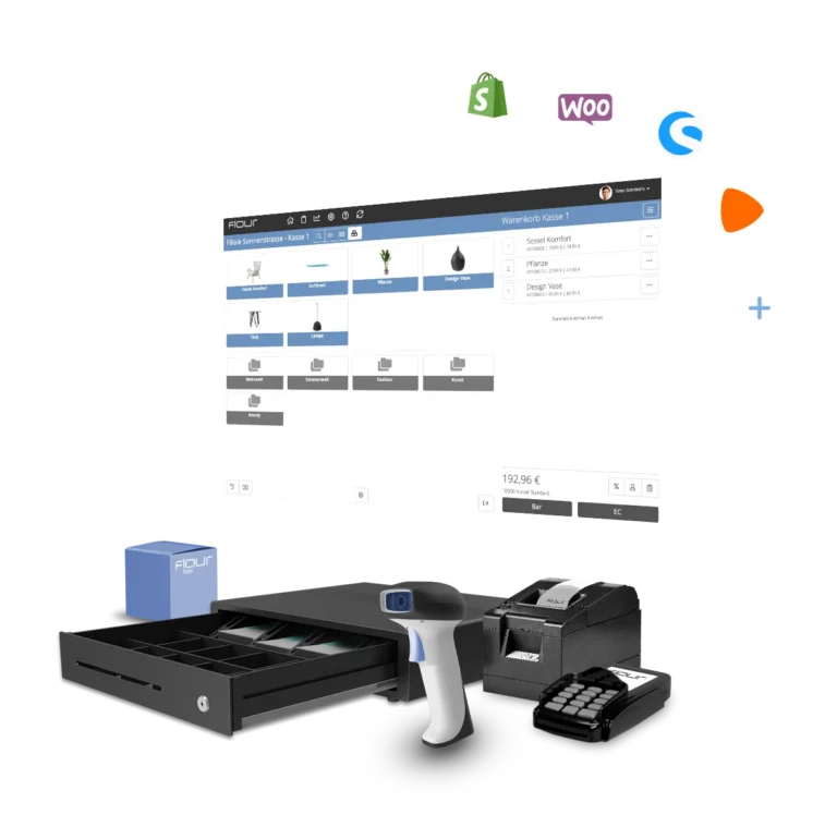 flour Kassensystem mit Hardware, Bild des Herstellers