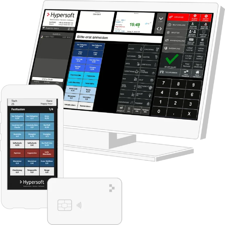 Hypersoft Kassensystem mit Hardware, Bild des Herstellers
