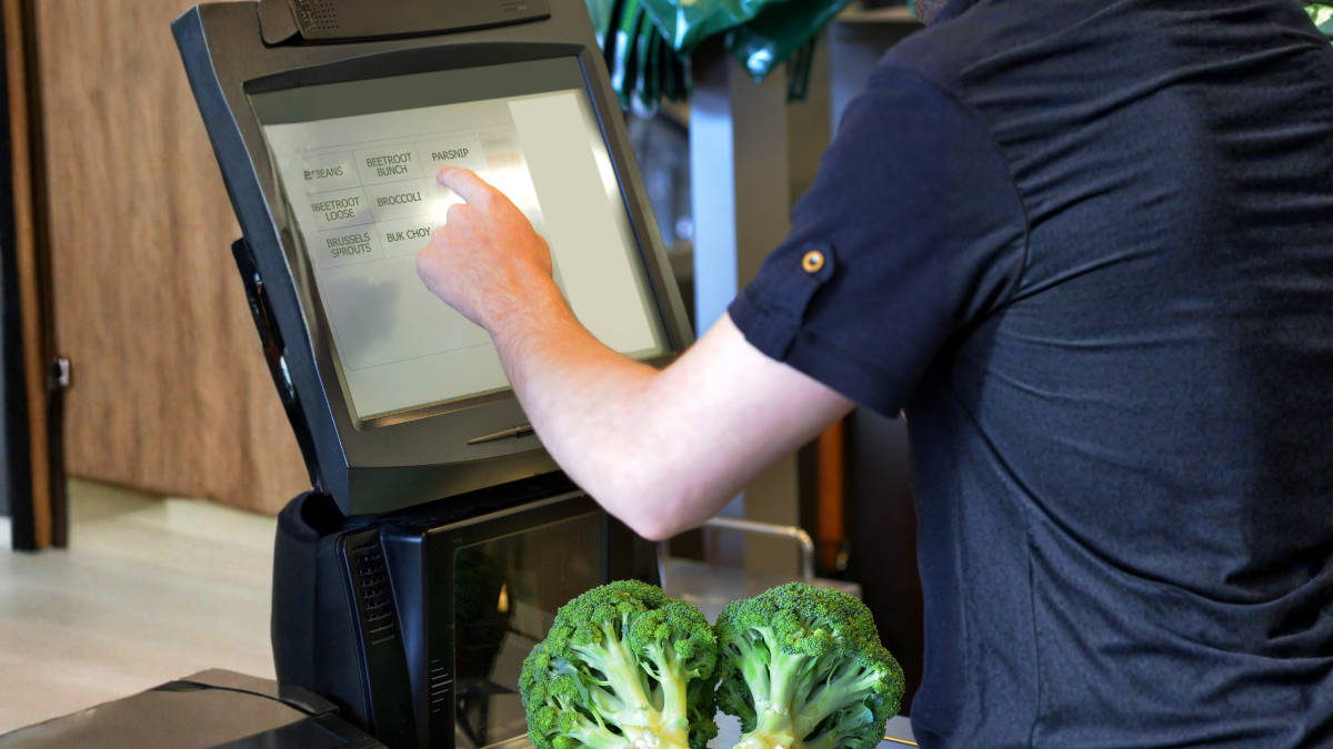 Self-Checkout-Kasse, Brokkoli