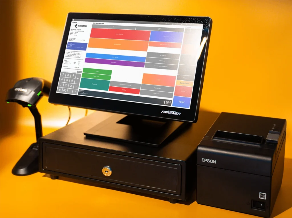 KORONA POS Kassensystem mit Hardware, Bild des Herstellers