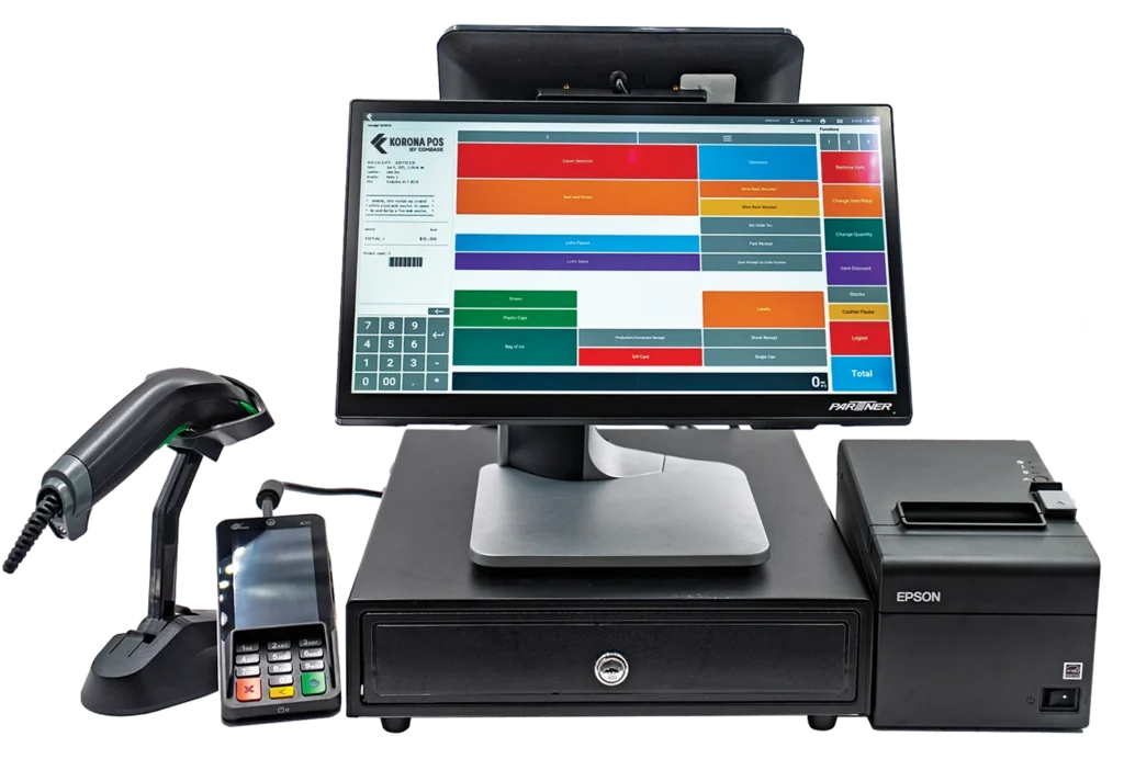 KORONA POS Kassensystem mit Hardware, Bild des Herstellers