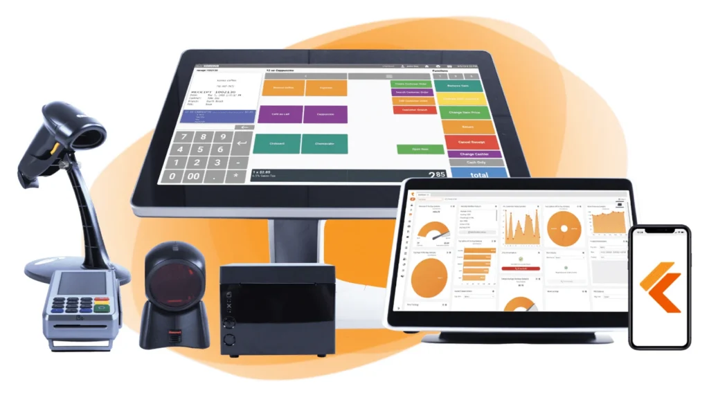 KORONA POS Kassensystem mit Hardware, Bild des Herstellers