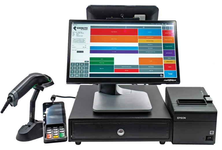 KORONA POS Kassensystem mit Hardware, Bild des Herstellers
