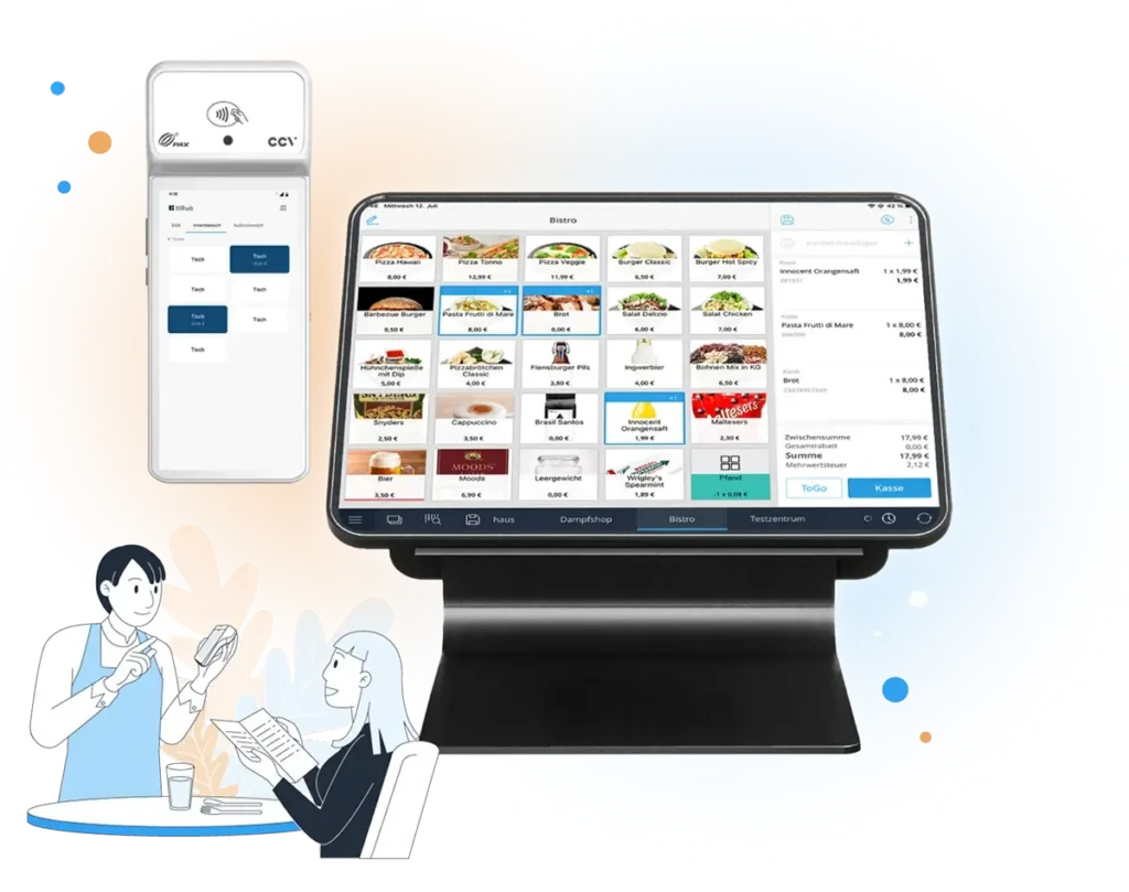 Tillhub Kassensystem mit Hardware, Bild des Herstellers